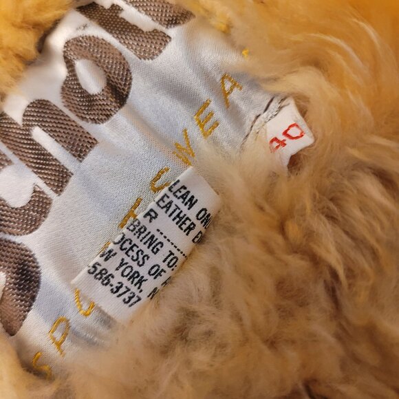 Schott Vintage Shearling Suede Marlboro Rancher Coat Size 40 - Picture 7 of 7